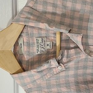J. Crew secret wash plaid buttondown